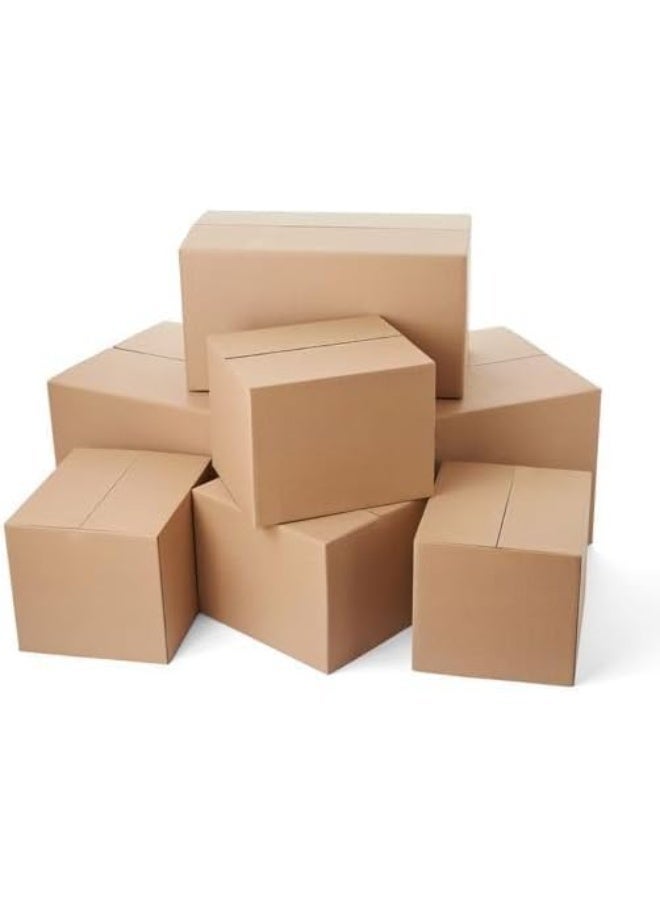 صناديق كرتون قوية للنقل والتغليف R H – عبوة 10 قطع – مقاس 45 × 45 × 45 سم – كرتون مزدوج 5 طبقات – قدرة تحميل 32 كجم - Image 2